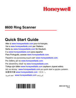 8600 Ring Scanner Quick Start Guide