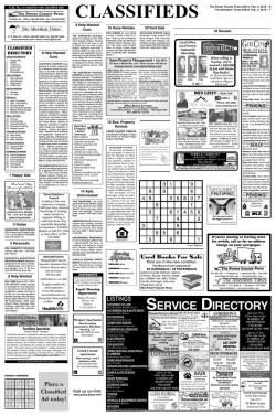 Classifieds - The Power County Press and Aberdeen Times