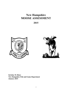NH 2015 Moose Assessment - New Hampshire Fish and Game