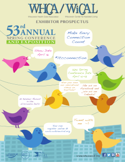 View Exhibitor Prospectus - Wisconsin Health Care Association