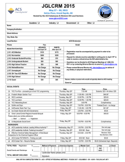 paper registration form - 2015 Joint Great Lakes/Central Regional