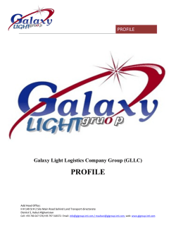 GLLC Profile [PDF] - Galaxy Light Logistics Group
