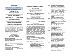 2015 Conference Brochure - AAS Rocky Mountain Section