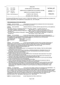 thailand international notam office aeronautical information