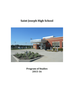 Program of Studies (PDF) - Saint Joseph High School