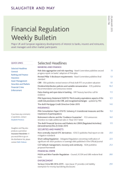 Financial Regulation Weekly Bulletin (PDF)