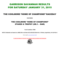 view the Results for January 31, 2015