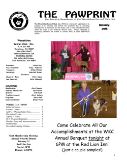Jan 2015 - Wenatchee Kennel Club