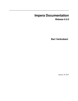 Impera Documentation Release 0.5.0 Bart