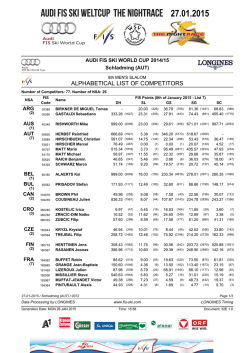 Results, Analysis, Standings