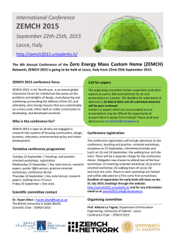 ZEMCH 2015 Conference