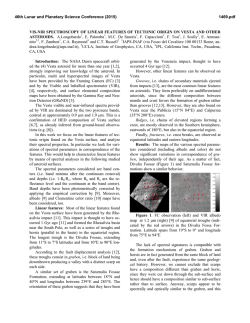 VIS-NIR Spectroscopy of Linear Features of Tectonic Origin on