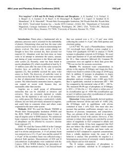 Wet Angrites? A D/H and Pb-Pb Study of Silicates - USRA