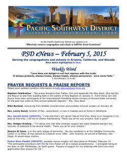 PSD eNews – January 29, 2015