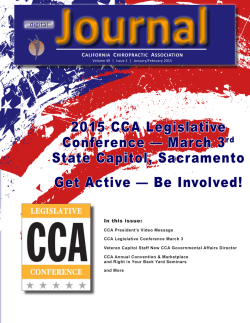 2015 CCA Legislative Conference — March 3rd