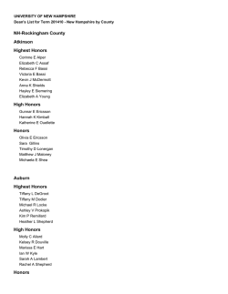 Cadenza Document - University of New Hampshire