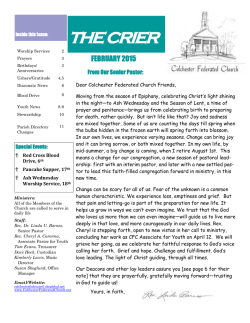 The Crier (PDF) - Colchester Federated Church