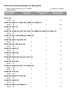 [PDF] OCS Course Demand Statistics for Spring 2015