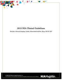 View Clinical Guidelines