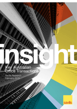 Insight Key Australian Office Transactions February 2015