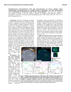 microimaging spectroscopy for the exploration of small bodies