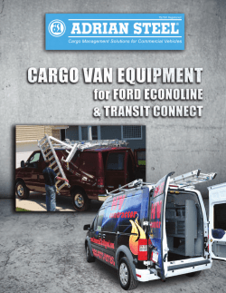 Ford Cargo Van Equipment - Action Fabrication and Truck Equipment