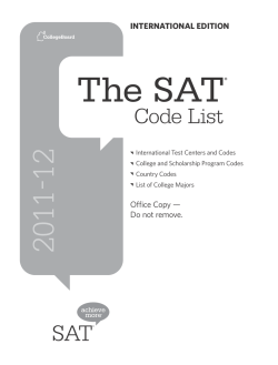 Using this Code List Booklet