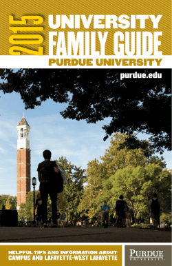 Purdue University 2015 Parent Guide