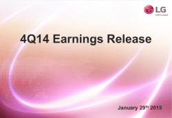 4Q 2014 Performance Results
