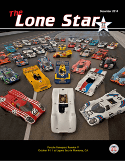 Lone Star 2014 issue 1 5 2015 - Lone Star Region Porsche Club of