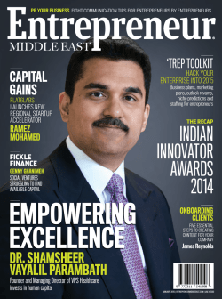 Download current issue - Entrepreneur Middle East