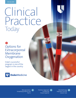 Now Available—February 2015 - Clinical Practice Today from Duke