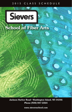 Sievers School of Fiber Arts