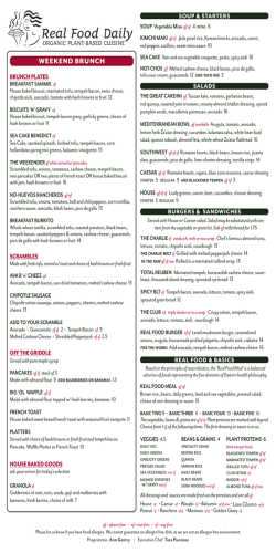 WEEKEND BRUNCH - Real Food Daily