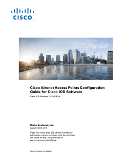Cisco IOS Configuration Guide for Autonomous Aironet Access