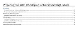 Windows 8.1 - Cairns State High School