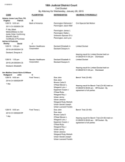 01/28/2015 - 18th Judicial District Court