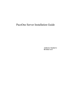 PacsOne Installation Guide