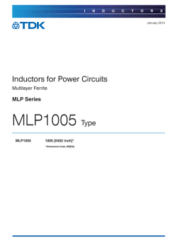 MLP1005 Type - TDK Product Center