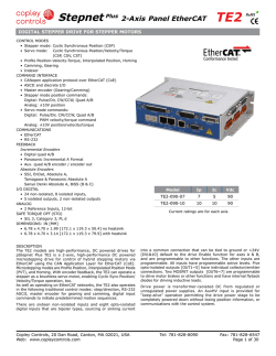 Stepnet Plus EtherCAT 2-Axis TE2