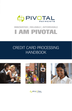 New Merchant Booklet - Terminal Upgrades LLC