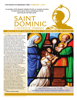 February 1, 2015 - St. Dominic Church