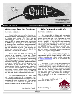 the quill - The Quaker City Shrine Club