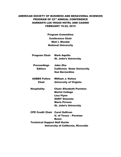 Program of the 22nd Annual Conference.