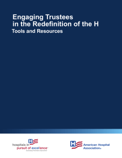 Engaging Trustees in the Redefinition of the H