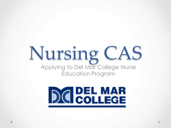 Applying to Del Mar College Nurse Education Program