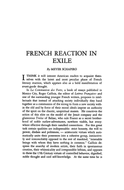 French Reaction in Exile