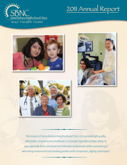 2011 Annual Report - Santa Barbara Neighborhood Clinics