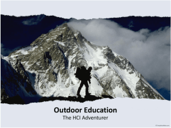 Outdoor Education Framework