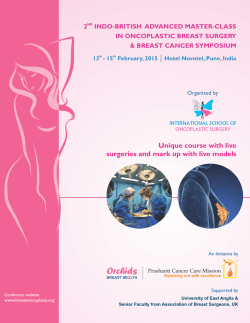 OBS Dr Brochure -27-01-15 - Breastoncoplasty pune conference